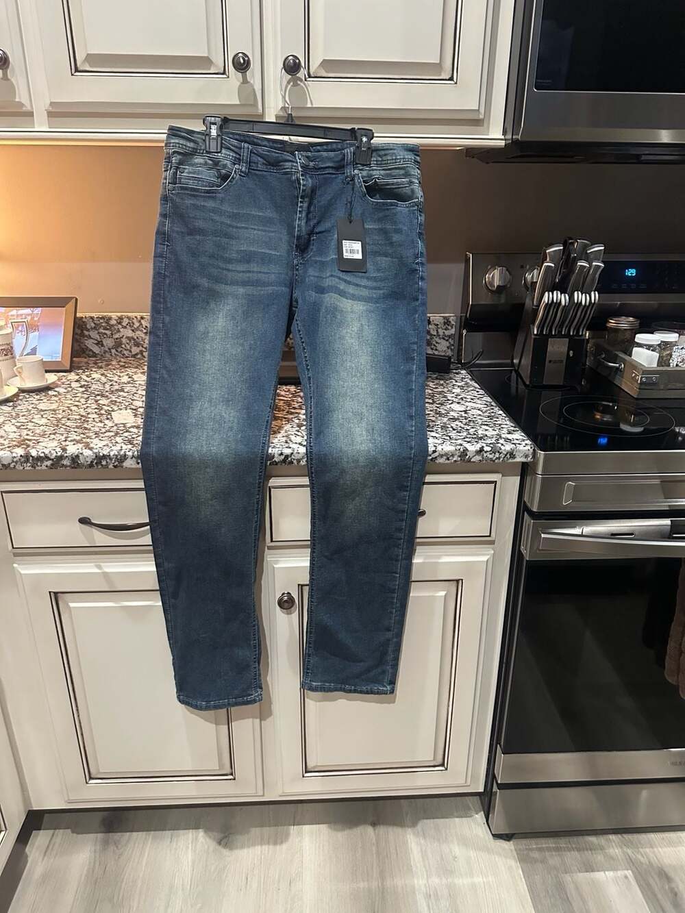Steve's Jeans Men's Wyatt Skinny Fit Stretch Denim Jeans Size 34x32 NWT